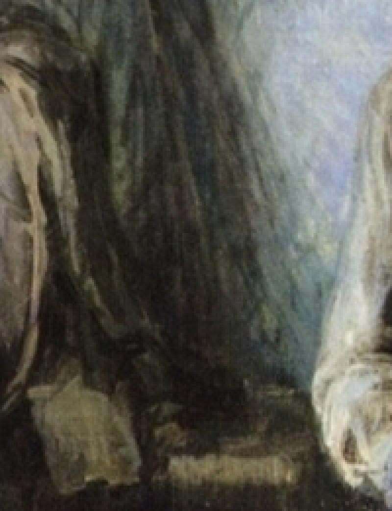 Tanner, The Banjo Lesson, detail-brushwork