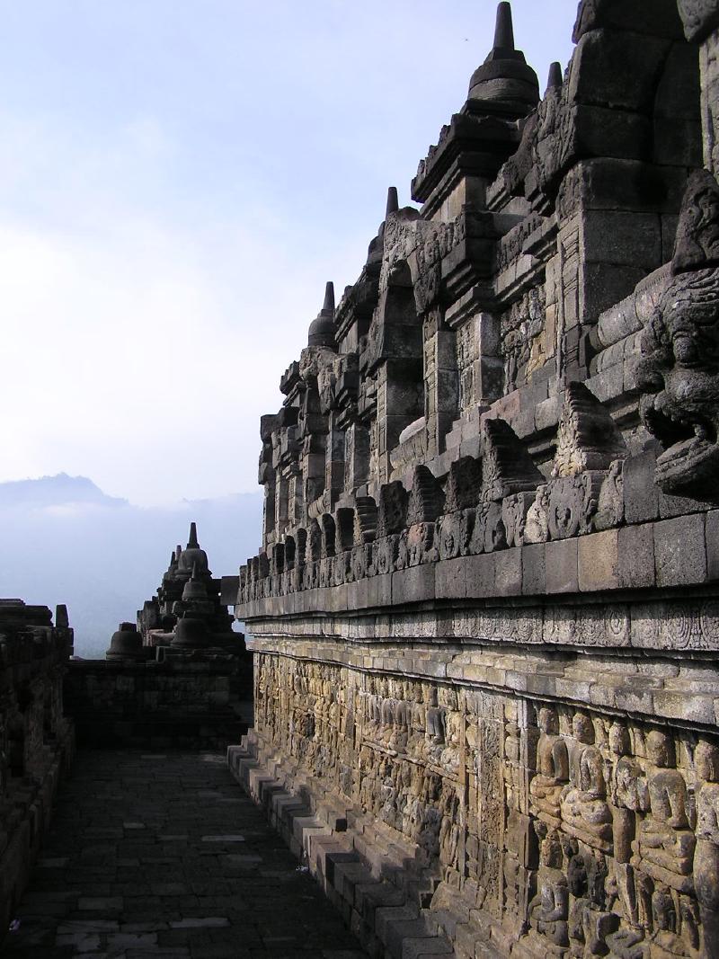 Borobudur, sculptural panels