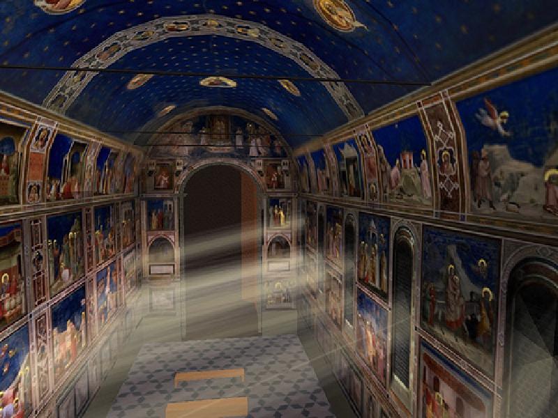 Scrovegni Chapel, passionate sunbeams