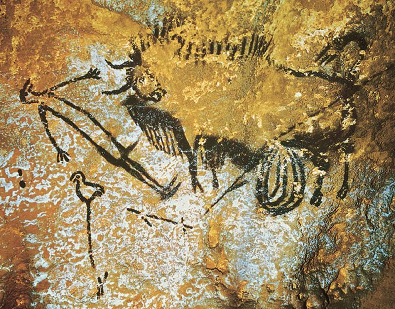 Lascaux Cave, Birdman and Bison