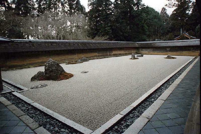 Ryoan-ji, oblique view