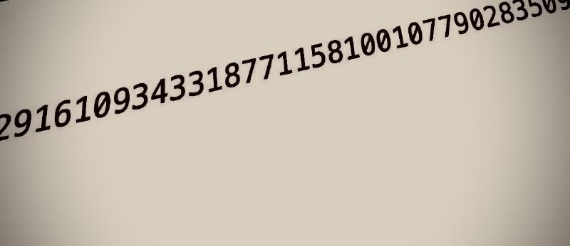 A skewed string of random digits